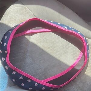 Simply southern Floral Navy and Pink steeringwheel wheel cover